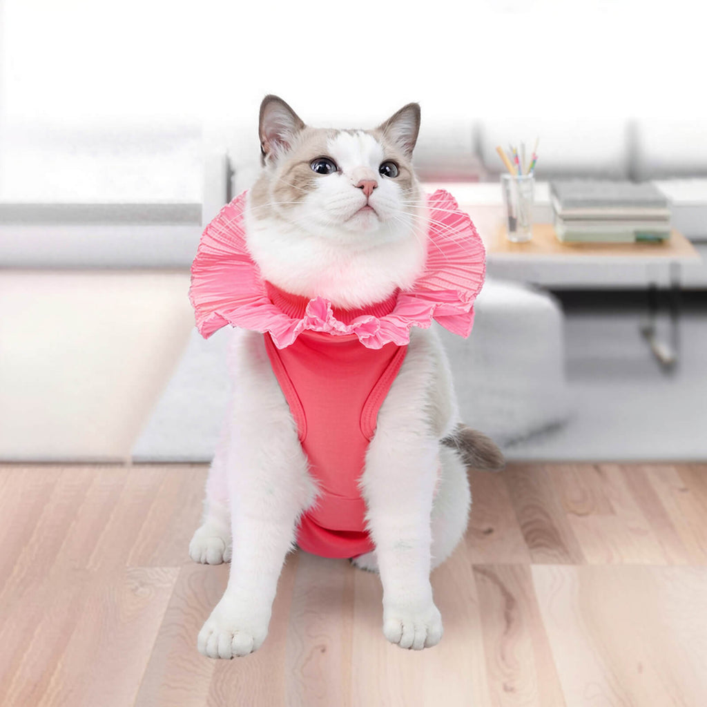 Soft Cotton Post-Surgery Cat Recovery Suit