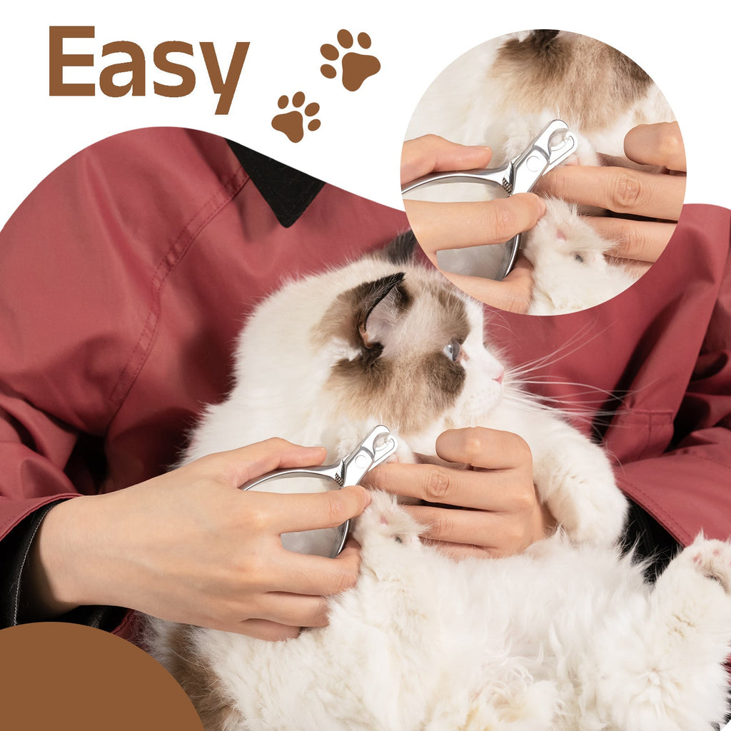 Stainless Steel Pet Nail Clipper with Nail File