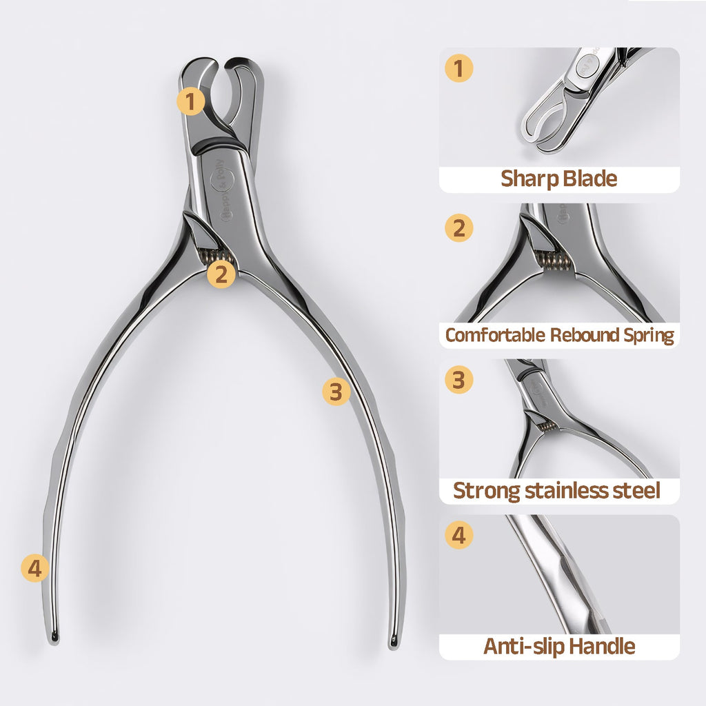 Stainless Steel Pet Nail Clipper with Nail File