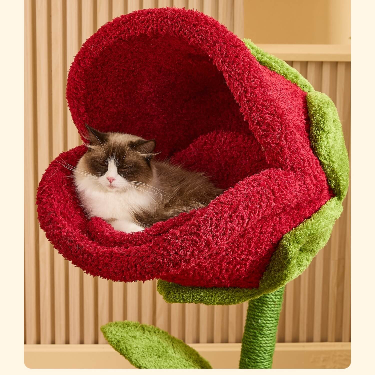 41.7'' Carnivorous Flower-Inspired Cat Tree