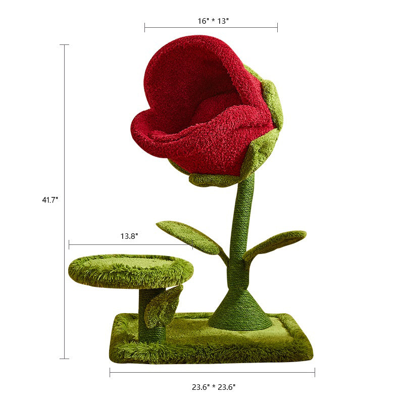 41.7'' Carnivorous Flower-Inspired Cat Tree