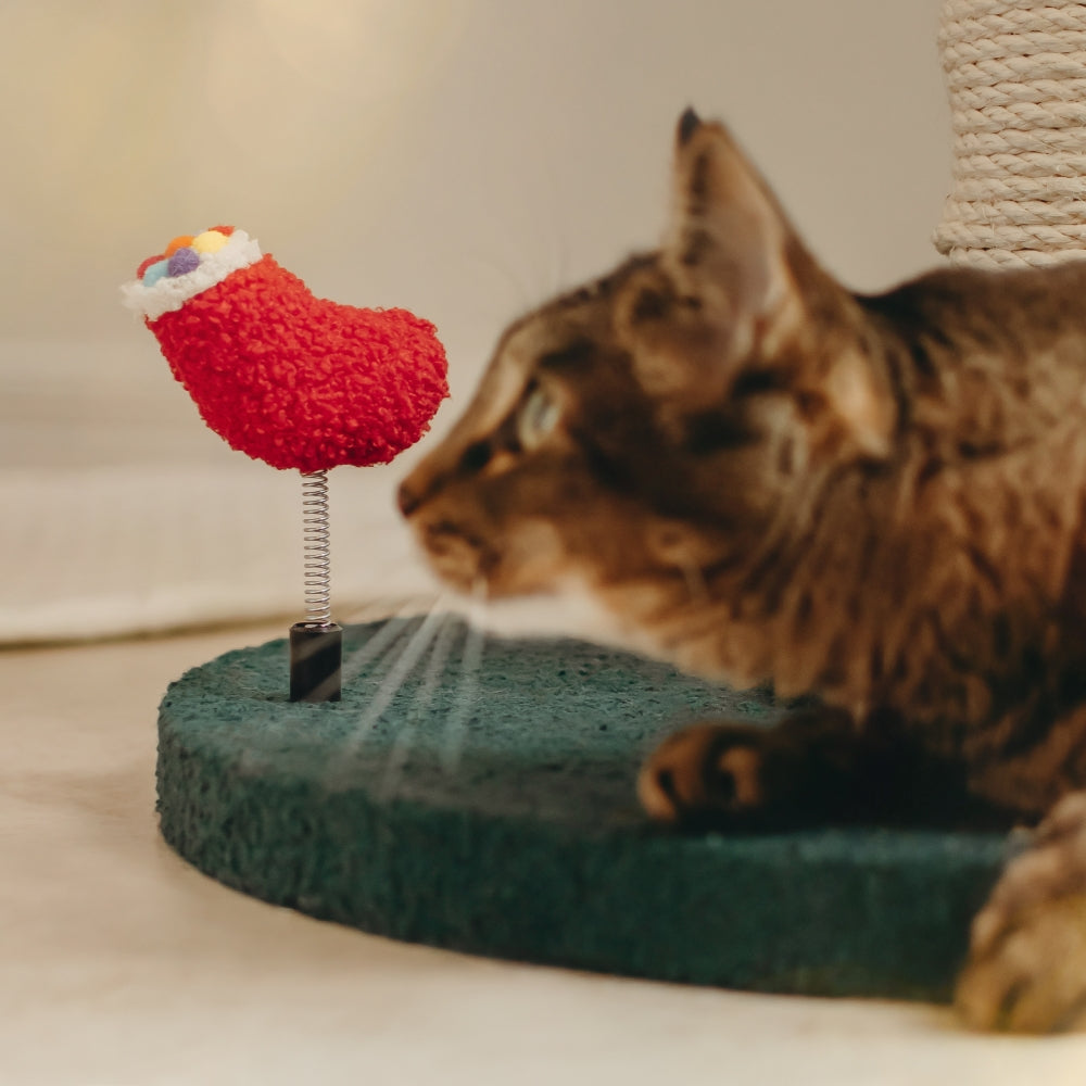 Santa Hat Cat Tree