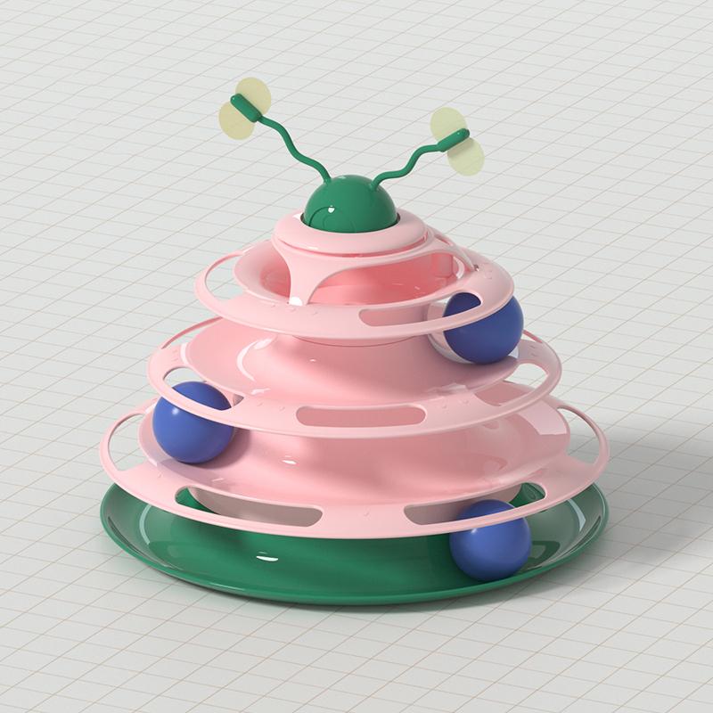Interactive Insect Cat Spinner Toy