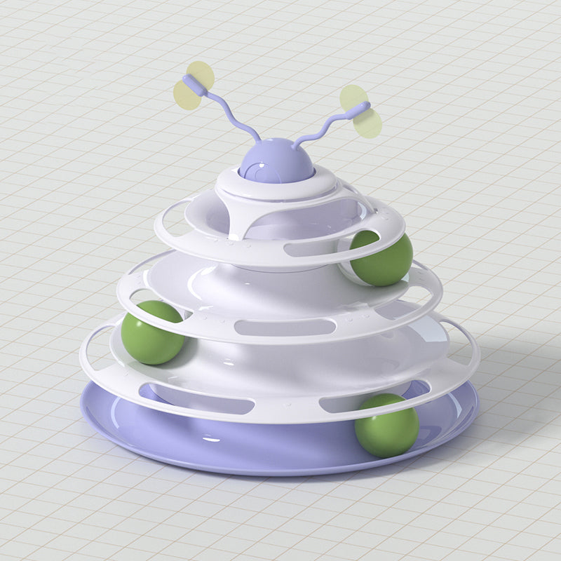 Interactive Insect Cat Spinner Toy