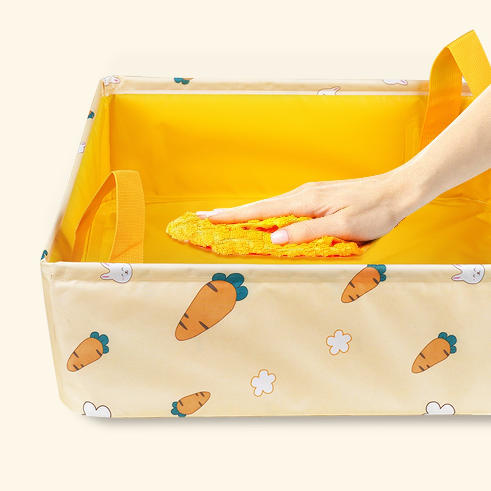 Portable Foldable Cat Litter Box – Perfect for Travel and Easy Cleanup Anywhere