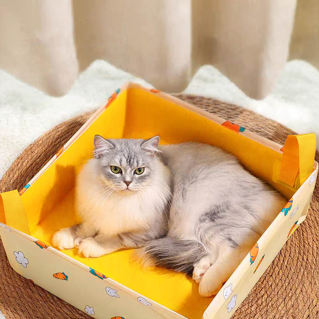 Portable Foldable Cat Litter Box – Perfect for Travel and Easy Cleanup Anywhere