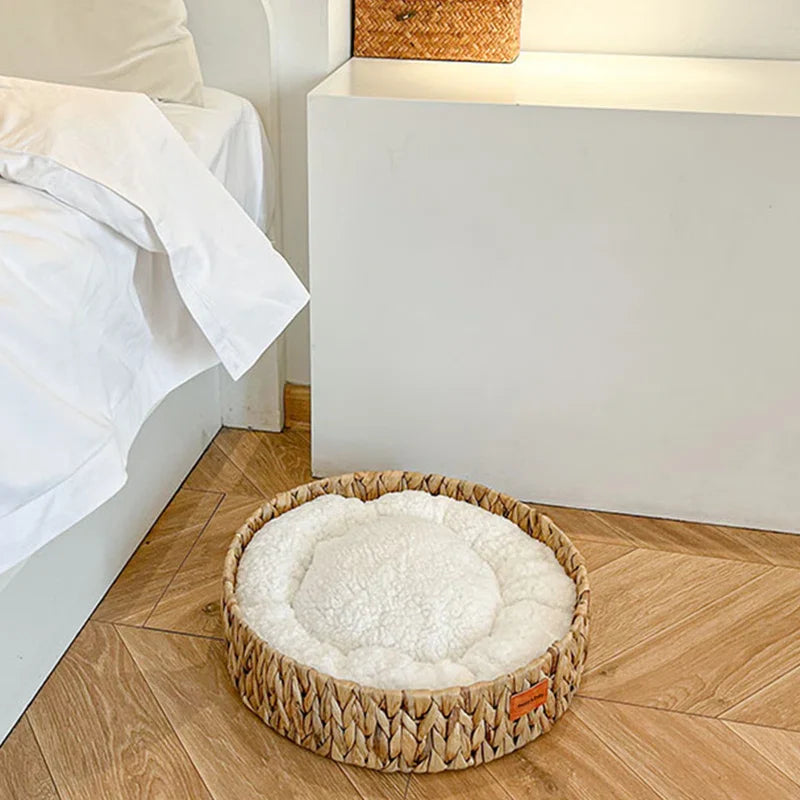 Handwoven Gourd Grass Cat Bed