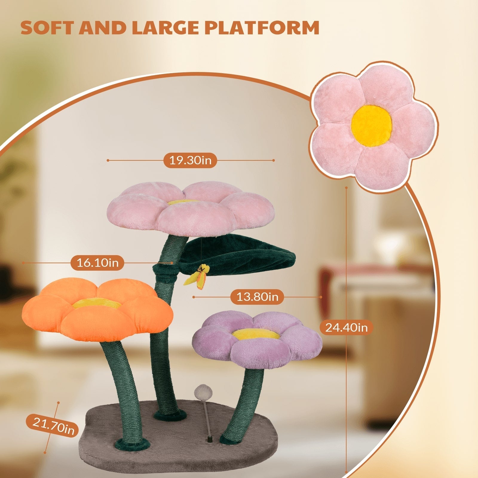 Bloomy Flower Cat Tree