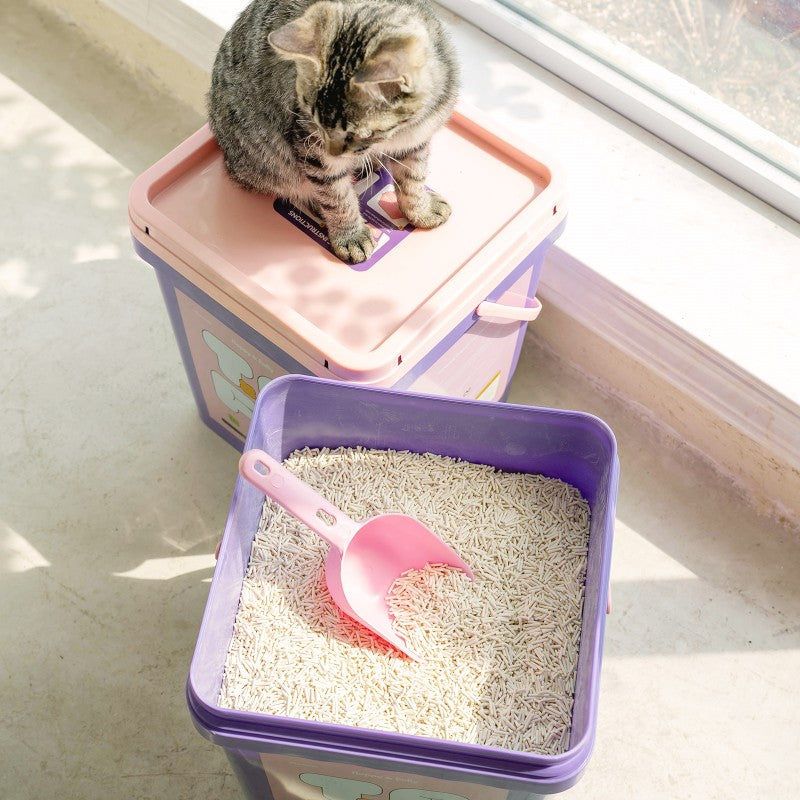4 Bags Clumping Natural Tofu Cat Litter (22lb)
