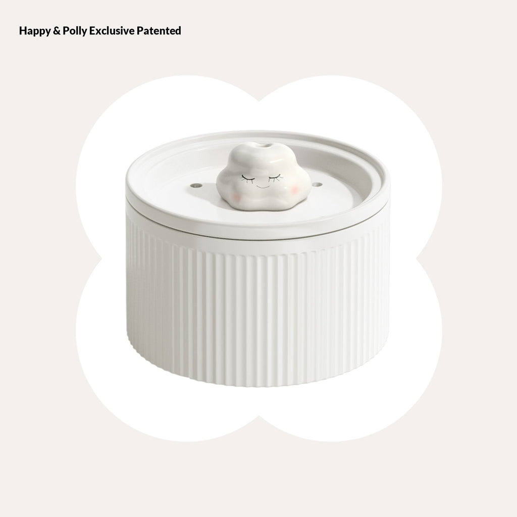 50oz Cloud Cat Water Fountain: Enhanced Filtering for Refreshing Hydration