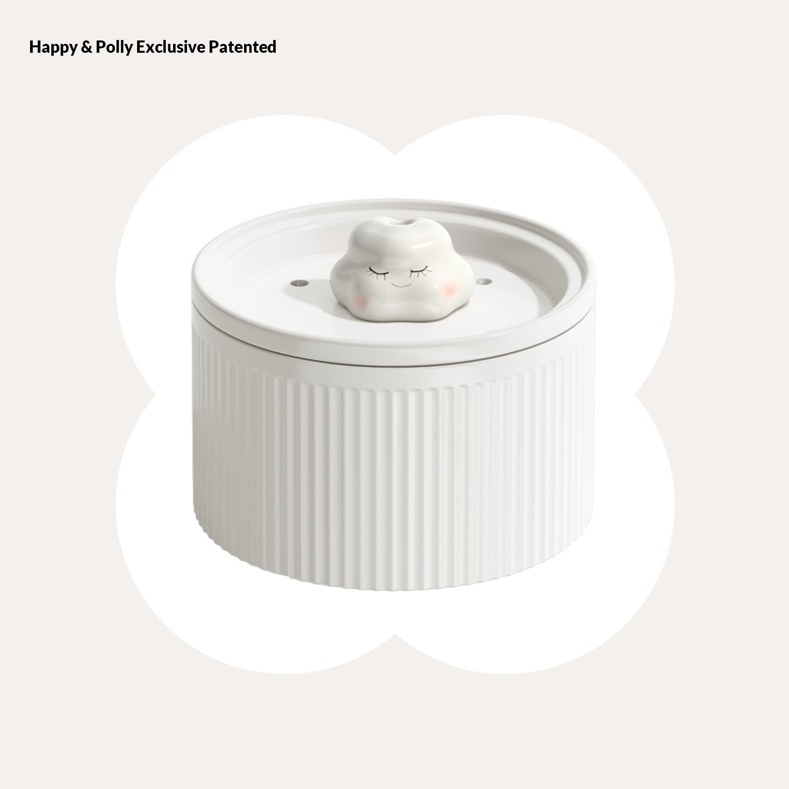 50oz Cloud Cat Water Fountain: Enhanced Filtering for Refreshing Hydration