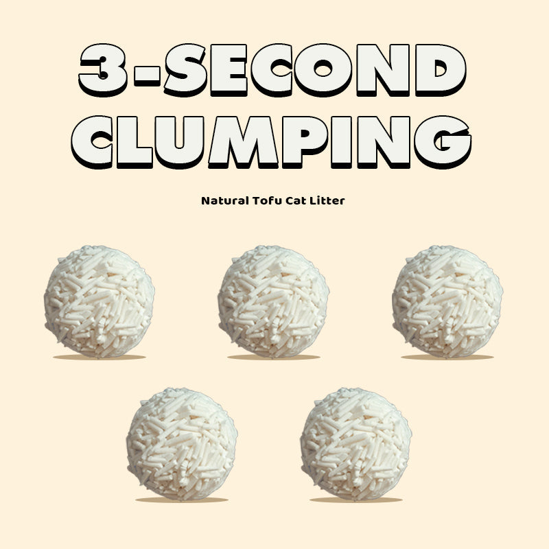 4 Bags Clumping Natural Tofu Cat Litter (22lb)