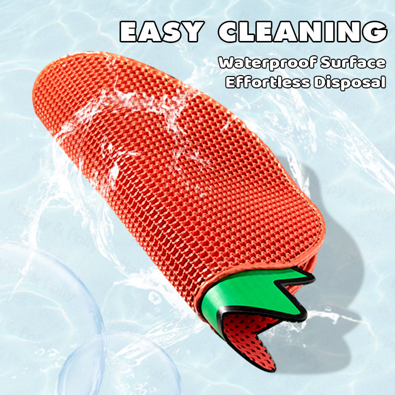 Double-Layer Strawberry Cat Litter Trapping Mat – Keep Your Floors Clean