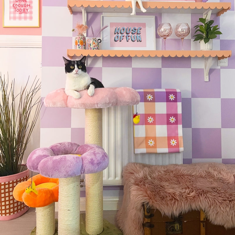 Three Flower Cat Tree